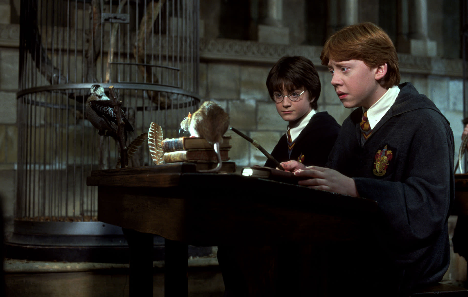 WB-HP-philosophers-stone-harry-ron-scabbers-transfiguration-desks