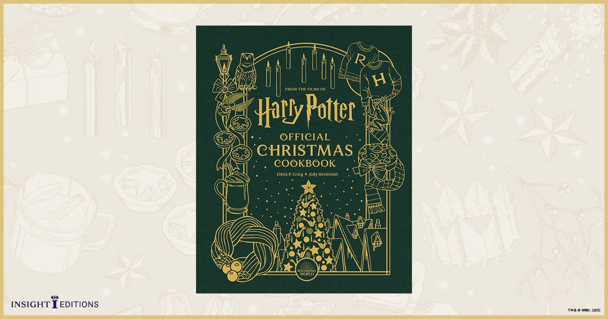 Cover of a Christmas cook book themed around Harry Potter recipes